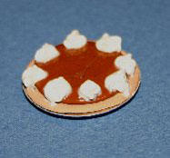 Dollhouse Miniature Pie Chocolate Cream